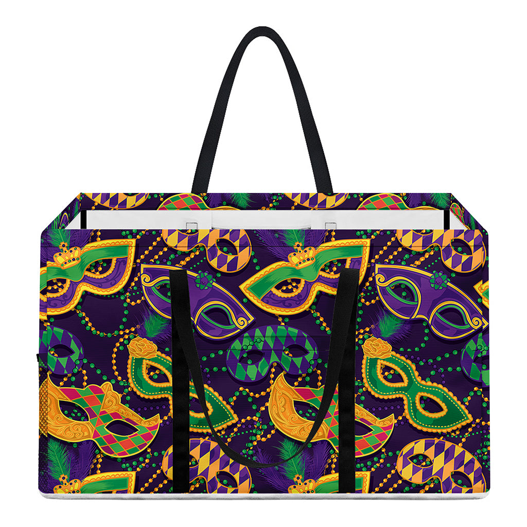 Mardi Gras Festival Pattern Print Utility Tote Bag