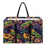 Mardi Gras Festival Pattern Print Utility Tote Bag