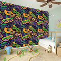 Mardi Gras Festival Pattern Print Wall Sticker