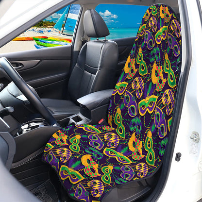 Mardi Gras Festival Pattern Print Waterproof Car Seat Cover