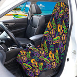 Mardi Gras Festival Pattern Print Waterproof Car Seat Cover