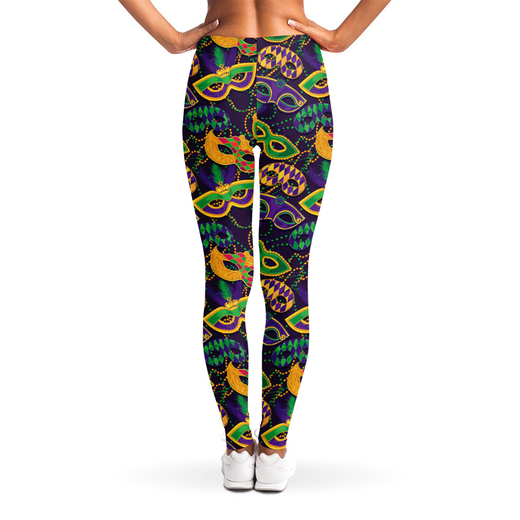 Mardi Gras Festival Pattern Print Women's Leggings