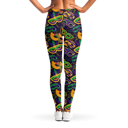 Mardi Gras Festival Pattern Print Women's Leggings