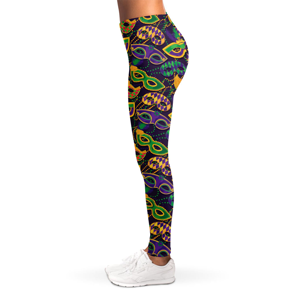 Mardi Gras Festival Pattern Print Women's Leggings