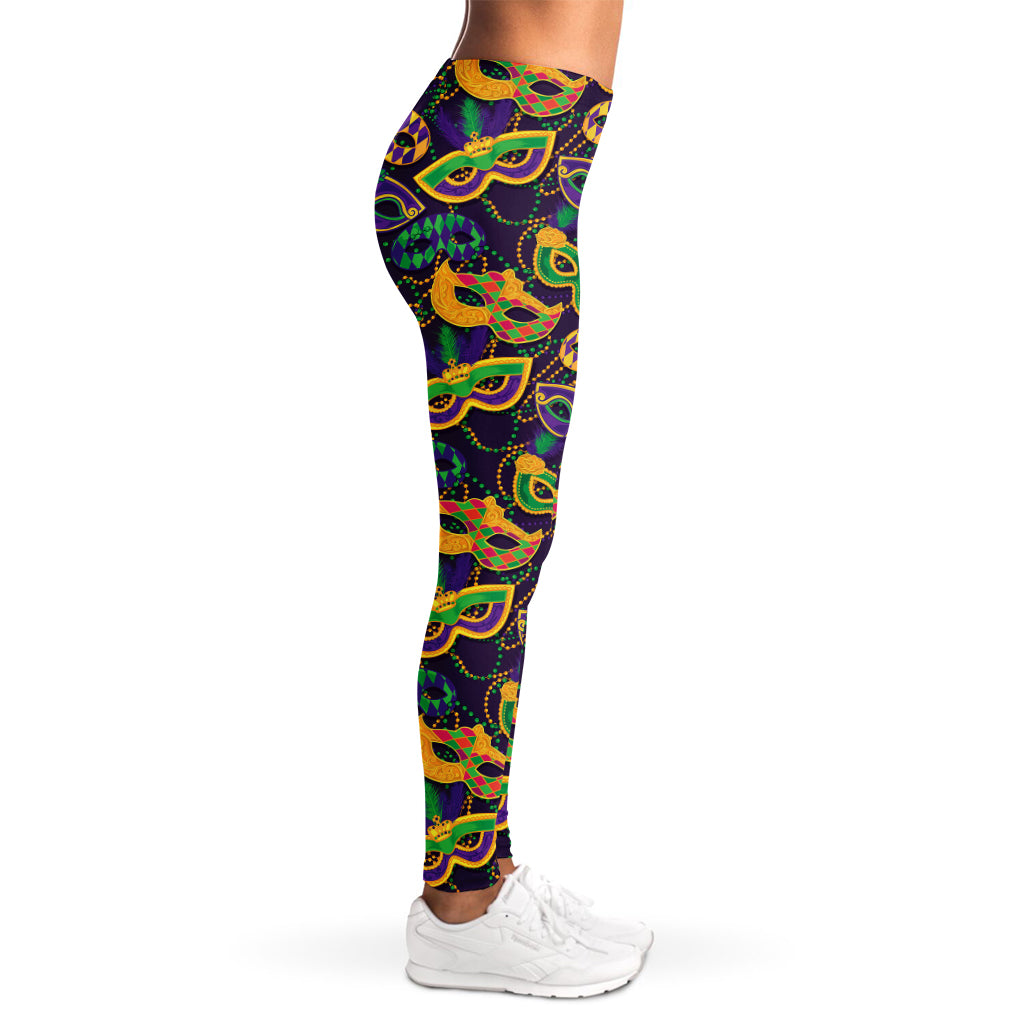 Mardi Gras Festival Pattern Print Women's Leggings