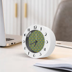 Mardi Gras Fleur De Lis Pattern Print Alarm Clock