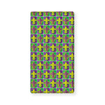 Mardi Gras Fleur De Lis Pattern Print Baby Crib Sheet