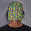 Mardi Gras Fleur De Lis Pattern Print Baseball Cap