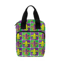 Mardi Gras Fleur De Lis Pattern Print Bible Tote Bag