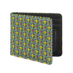 Mardi Gras Fleur De Lis Pattern Print Bifold Wallet