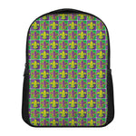 Mardi Gras Fleur De Lis Pattern Print Casual Backpack