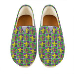 Mardi Gras Fleur De Lis Pattern Print Casual Shoes