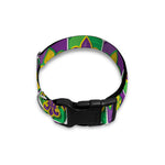 Mardi Gras Fleur De Lis Pattern Print Dog Collar