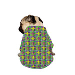 Mardi Gras Fleur De Lis Pattern Print Dog Zip Up Jacket