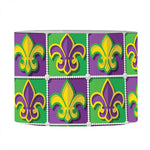 Mardi Gras Fleur De Lis Pattern Print Drum Lamp Shade