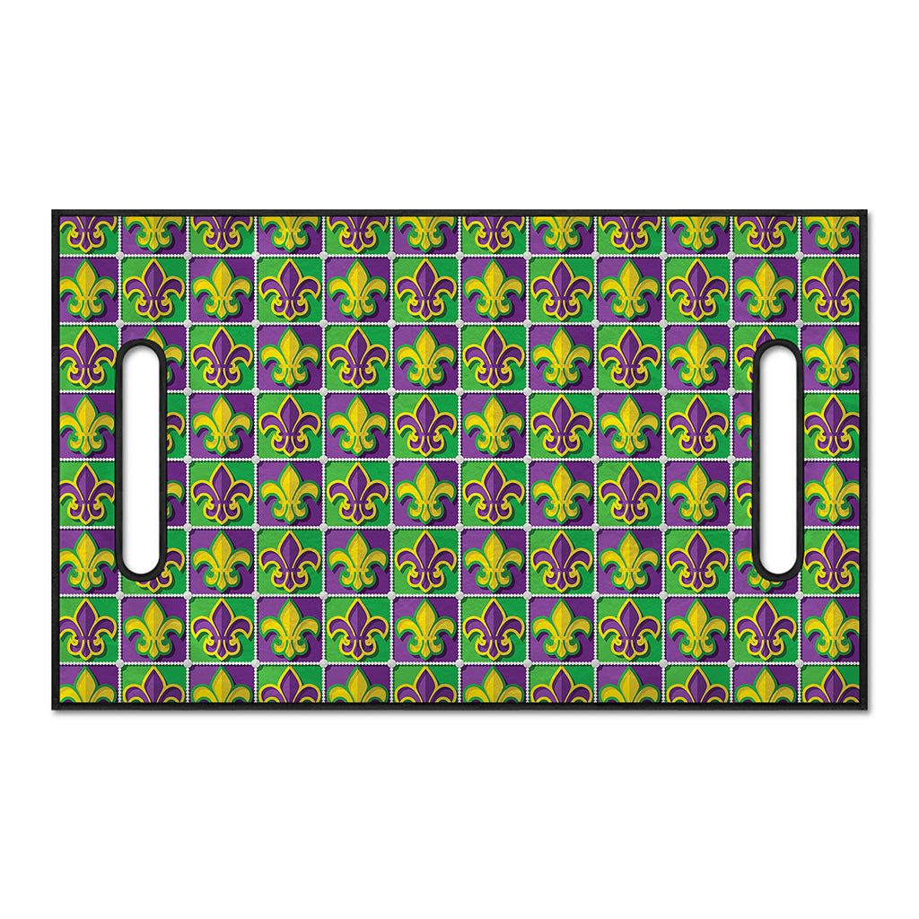 Mardi Gras Fleur De Lis Pattern Print Golf Cart Seat Cover
