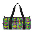 Mardi Gras Fleur De Lis Pattern Print Gym Bag