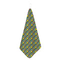 Mardi Gras Fleur De Lis Pattern Print Hand Towel