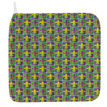 Mardi Gras Fleur De Lis Pattern Print Hand Towel