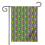 Mardi Gras Fleur De Lis Pattern Print House Flag