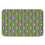 Mardi Gras Fleur De Lis Pattern Print Indoor Door Mat