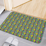 Mardi Gras Fleur De Lis Pattern Print Indoor Door Mat
