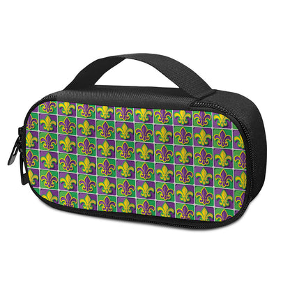 Mardi Gras Fleur De Lis Pattern Print Insulin Cooler Travel Case