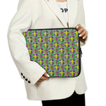 Mardi Gras Fleur De Lis Pattern Print Laptop Sleeve