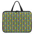 Mardi Gras Fleur De Lis Pattern Print Laptop Sleeve With Handle