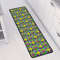 Mardi Gras Fleur De Lis Pattern Print Long Kitchen Mat