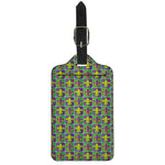 Mardi Gras Fleur De Lis Pattern Print Luggage Tag