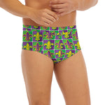 Mardi Gras Fleur De Lis Pattern Print Men's Briefs