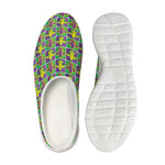 Mardi Gras Fleur De Lis Pattern Print Mesh Casual Shoes