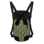 Mardi Gras Fleur De Lis Pattern Print Pet Carrier Backpack
