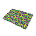 Mardi Gras Fleur De Lis Pattern Print Pet Cooling Mat Cover
