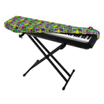 Mardi Gras Fleur De Lis Pattern Print Piano Keyboard Cover