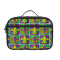 Mardi Gras Fleur De Lis Pattern Print Portable Lunch Bag