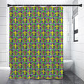 Mardi Gras Fleur De Lis Pattern Print Premium Shower Curtain