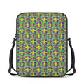 Mardi Gras Fleur De Lis Pattern Print Rectangular Crossbody Bag