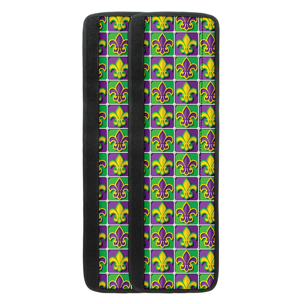 Mardi Gras Fleur De Lis Pattern Print Refrigerator Handle Covers