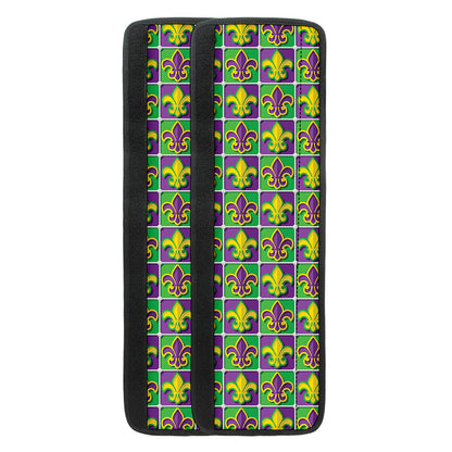 Mardi Gras Fleur De Lis Pattern Print Refrigerator Handle Covers