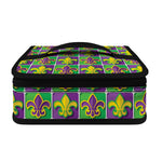Mardi Gras Fleur De Lis Pattern Print Small Lunch Bag