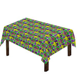 Mardi Gras Fleur De Lis Pattern Print Tablecloth
