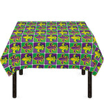 Mardi Gras Fleur De Lis Pattern Print Tablecloth