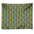 Mardi Gras Fleur De Lis Pattern Print Tapestry