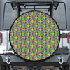 Mardi Gras Fleur De Lis Pattern Print Tire Cover