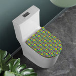Mardi Gras Fleur De Lis Pattern Print Toilet Lid Cover
