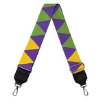 Mardi Gras Harlequin Pattern Print Bag Strap