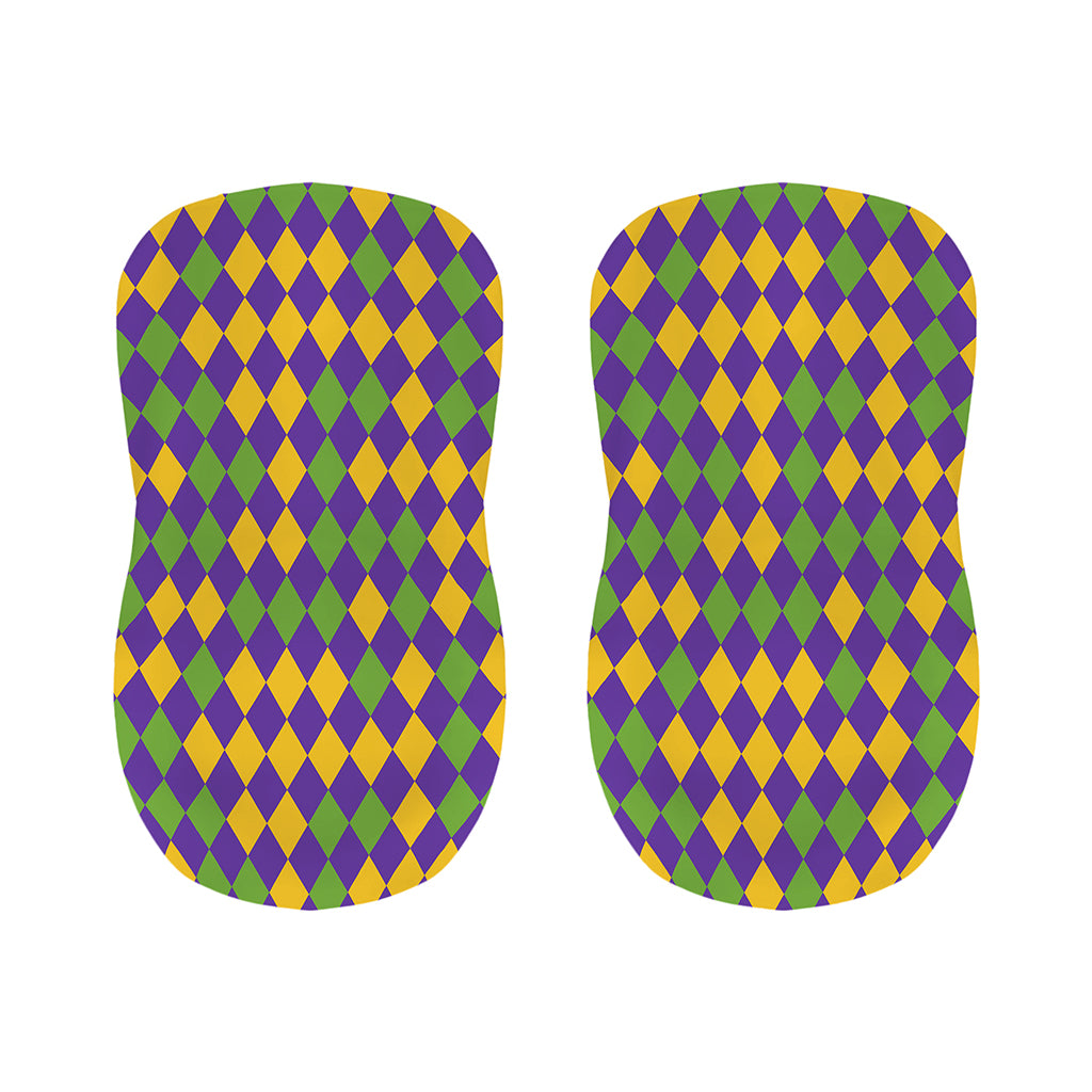 Mardi Gras Harlequin Pattern Print Bar Stool Covers