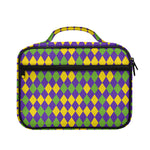 Mardi Gras Harlequin Pattern Print Briefcase Bible Bag